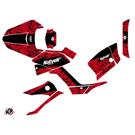 Kit Déco Quad Predator Kymco 300 MXU Rouge Noir (2019-2023)