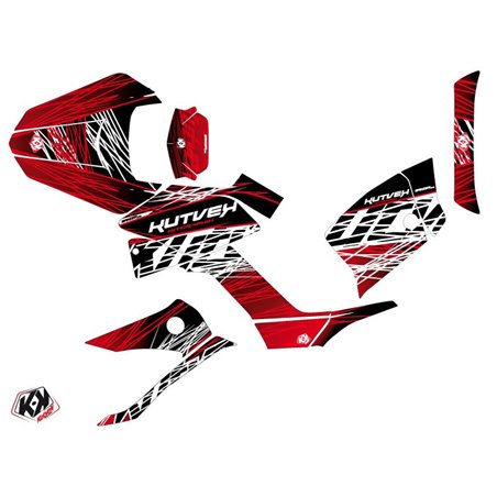 Kit Déco Quad Eraser Kymco 300 MXU Rouge Blanc (2019-2023)