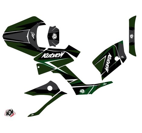 Kit Déco Quad Stage Kymco 300 MXU Noir Vert (2019-2023)
