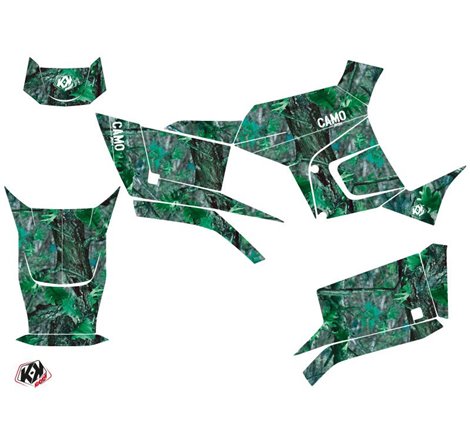 Kit Déco Quad Camo Kymco 300 MXU R Vert (2010-2018)