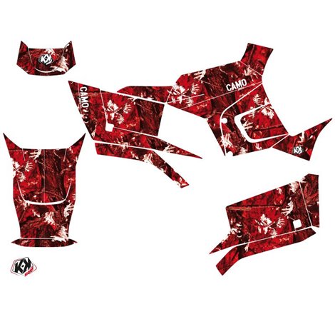 Kit Déco Quad Camo Kymco 300 MXU R Rouge (2010-2018)