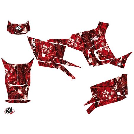 Kit Déco Quad Camo Kymco 300 MXU R Rouge (2010-2018)
