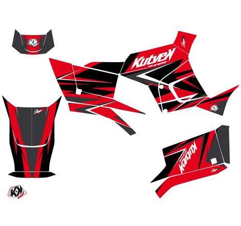 Kit Déco Quad Stage Kymco 300 MXU R Rouge Noir (2010-2018)