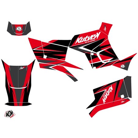 Kit Déco Quad Stage Kymco 300 MXU R Rouge Noir (2010-2018)