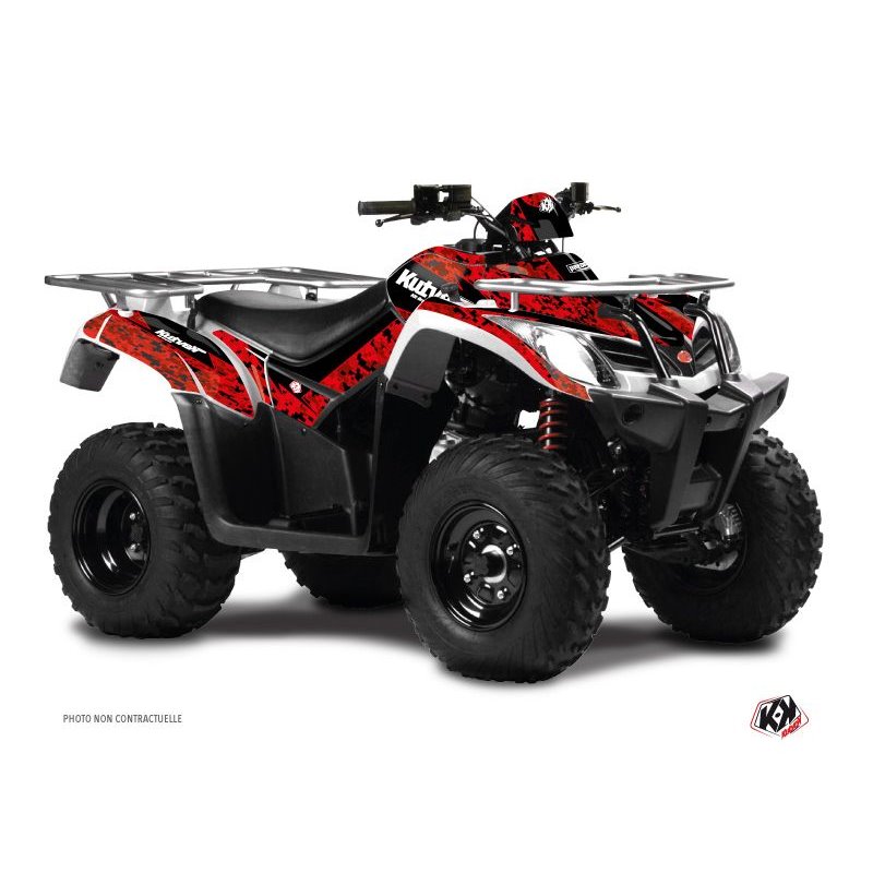 Kit Déco Quad Predator Kymco 400 MXU Rouge Noir (2008-2017)