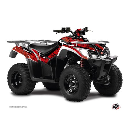 Kit Déco Quad Predator Kymco 400 MXU Rouge Noir (2008-2017)