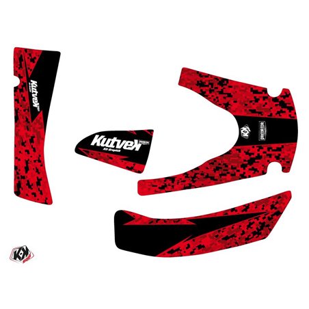 Kit Déco Quad Predator Kymco 400 MXU Rouge Noir (2008-2017)
