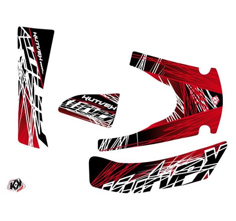 Kit Déco Quad Eraser Kymco 400 MXU Rouge Blanc (2008-2017)