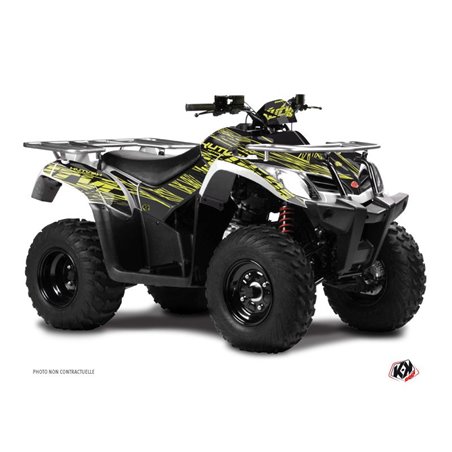 Kit Déco Quad Eraser Kymco 400 MXU Neon Gris (2008-2017)