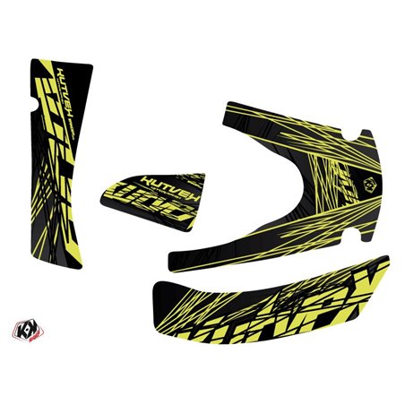 Kit Déco Quad Eraser Kymco 400 MXU Neon Gris (2008-2017)