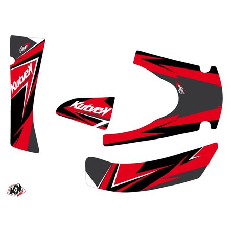 Kit Déco Quad Stage Kymco 400 MXU Rouge Noir (2008-2017)