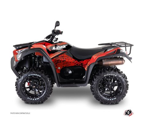 Kit Déco Quad Predator Kymco 700 MXU Rouge Noir (2014-2017)