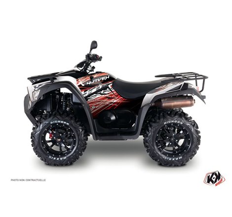 Kit Déco Quad Eraser Kymco 700 MXU Rouge Blanc (2014-2017)