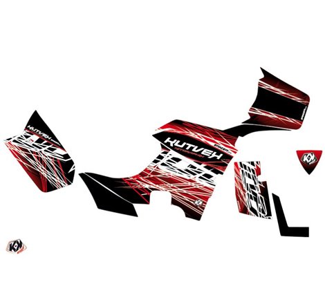 Kit Déco Quad Eraser Kymco 700 MXU Rouge Blanc (2014-2017)