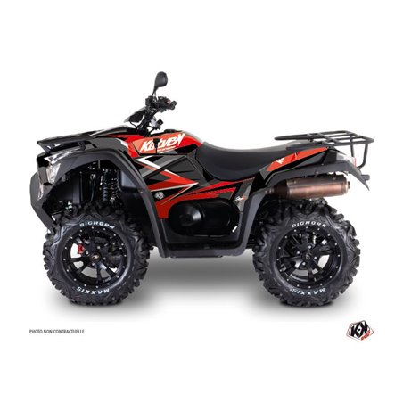 Kit Déco Quad Stage Kymco 700 MXU Rouge Noir (2014-2017)