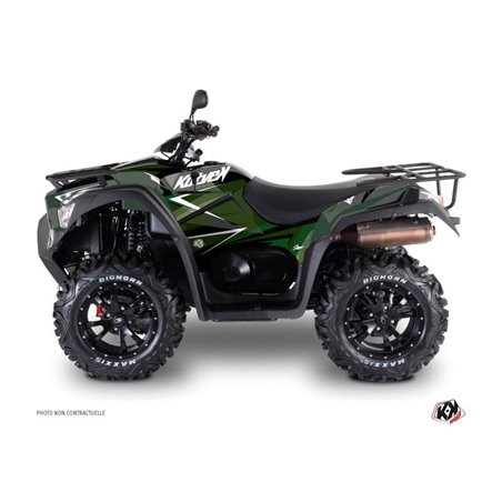 Kit Déco Quad Stage Kymco 700 MXU Noir Vert (2014-2017)
