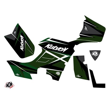 Kit Déco Quad Stage Kymco 700 MXU Noir Vert (2014-2017)