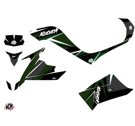 Kit Déco Quad Stage Kymco 50 MAXXER Noir Vert (2015-2018)