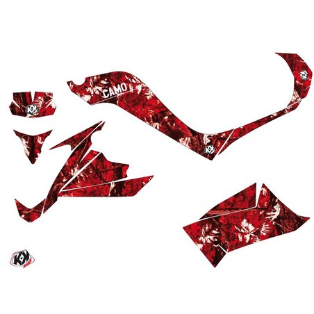 Kit Déco Quad Camo Kymco 90 MAXXER Rouge (2014-2017)