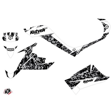 Kit Déco Quad Predator Kymco 90 MAXXER Blanc (2014-2017)
