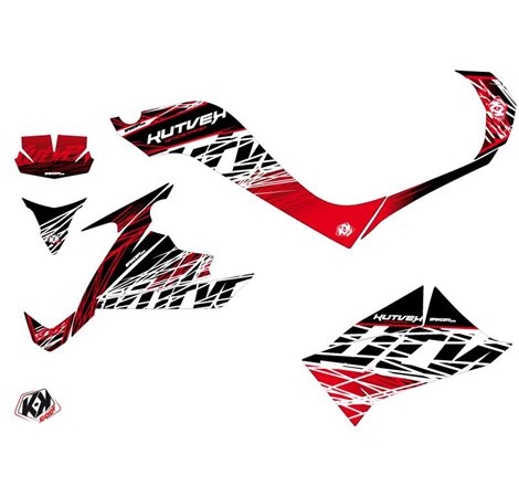Kit Déco Quad Eraser Kymco 90 MAXXER Rouge Blanc (2014-2017)
