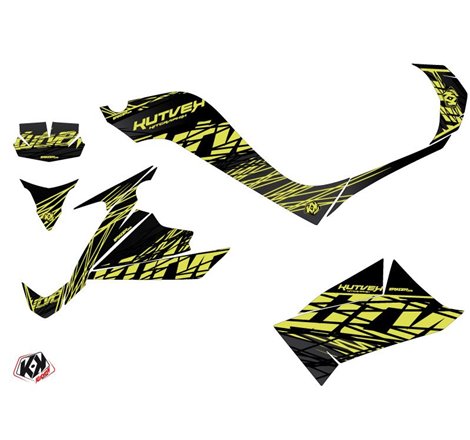 Kit Déco Quad Eraser Kymco 90 MAXXER Neon Gris (2014-2017)