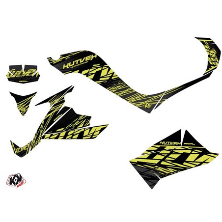 Kit Déco Quad Eraser Kymco 90 MAXXER Neon Gris (2014-2017)