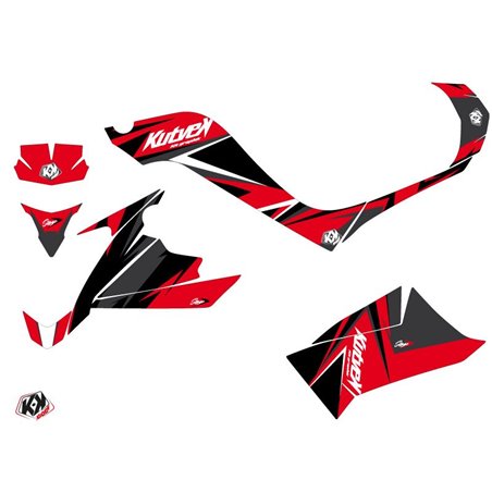 Kit Déco Quad Stage Kymco 90 MAXXER Rouge Noir (2014-2017)