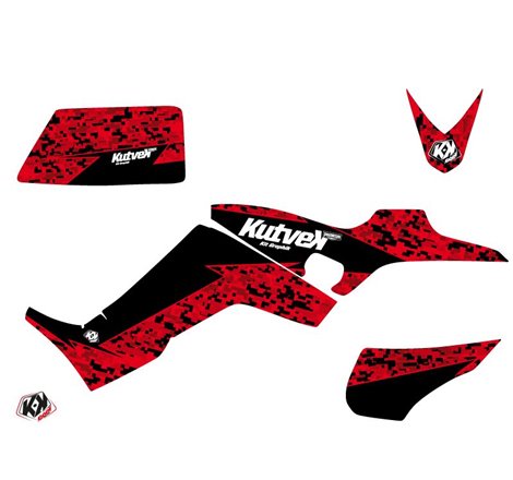 Kit Déco Quad Predator Kymco 300 MAXXER Rouge Noir (2009-2019)