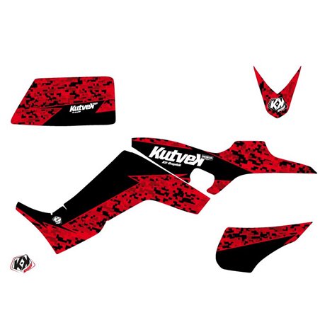 Kit Déco Quad Predator Kymco 300 MAXXER Rouge Noir (2009-2019)