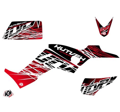 Kit Déco Quad Eraser Kymco 300 MAXXER Rouge Blanc (2020-2023)