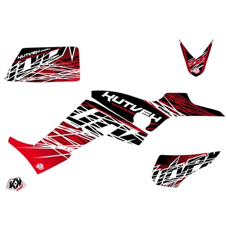Kit Déco Quad Eraser Kymco 300 MAXXER Rouge Blanc (2020-2023)