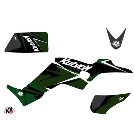 Kit Déco Quad Stage Kymco 300 MAXXER Noir Vert (2020-2023)