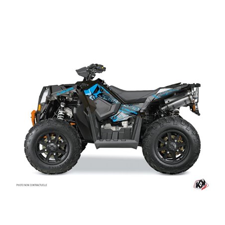Kit Déco Quad Evil Polaris Scrambler 850-1000 XP Gris Bleu (2015-2019)