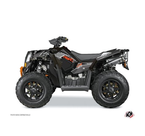 Kit Déco Quad Visor Polaris Scrambler 850-1000 XP Noir Orange (2015-2019)