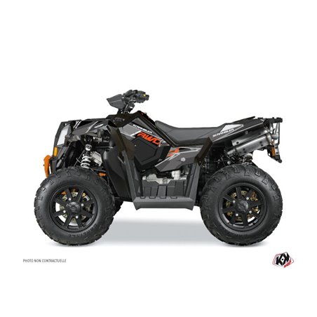 Kit Déco Quad Visor Polaris Scrambler 850-1000 XP Noir Orange (2015-2019)