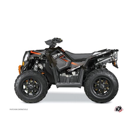 Kit Déco Quad Rock Polaris Scrambler 850-1000 XP Noir Orange (2015-2019)