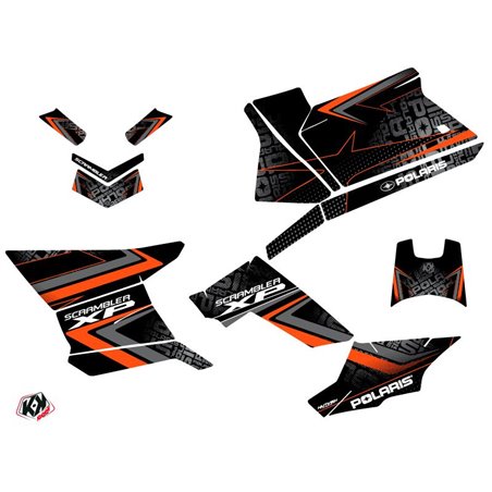 Kit Déco Quad Rock Polaris Scrambler 850-1000 XP Noir Orange (2015-2019)