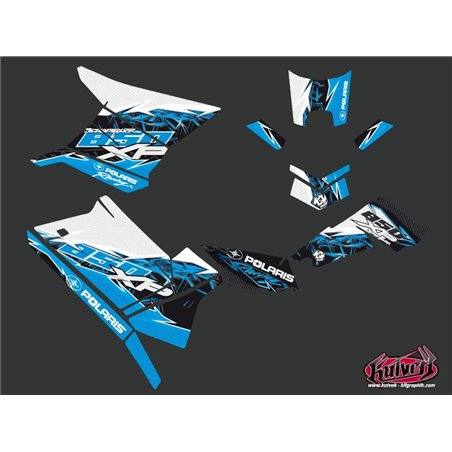 Kit Déco Quad Action Polaris Scrambler 850-1000 XP Bleu (2015-2019)