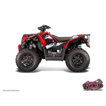 Kit Déco Quad Action Polaris Scrambler 850 XP Rouge FULL (2015-2019)