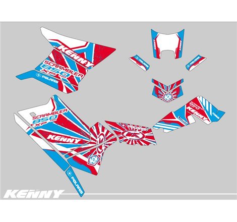 Kit Déco Quad Kenny Polaris Scrambler 850-1000 XP Patriot (2015-2019)