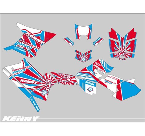 Kit Déco Quad Kenny Polaris Scrambler 850-1000 XP Patriot FULL (2015-2019)