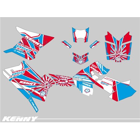 Kit Déco Quad Kenny Polaris Scrambler 850-1000 XP Patriot FULL (2015-2019)