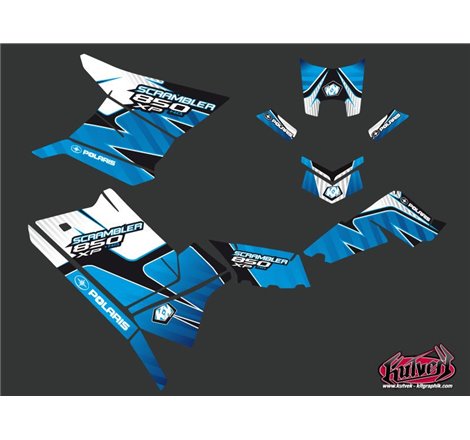 Kit Déco Quad Factory Polaris Scrambler 850-1000 XP Bleu (2015-2019)
