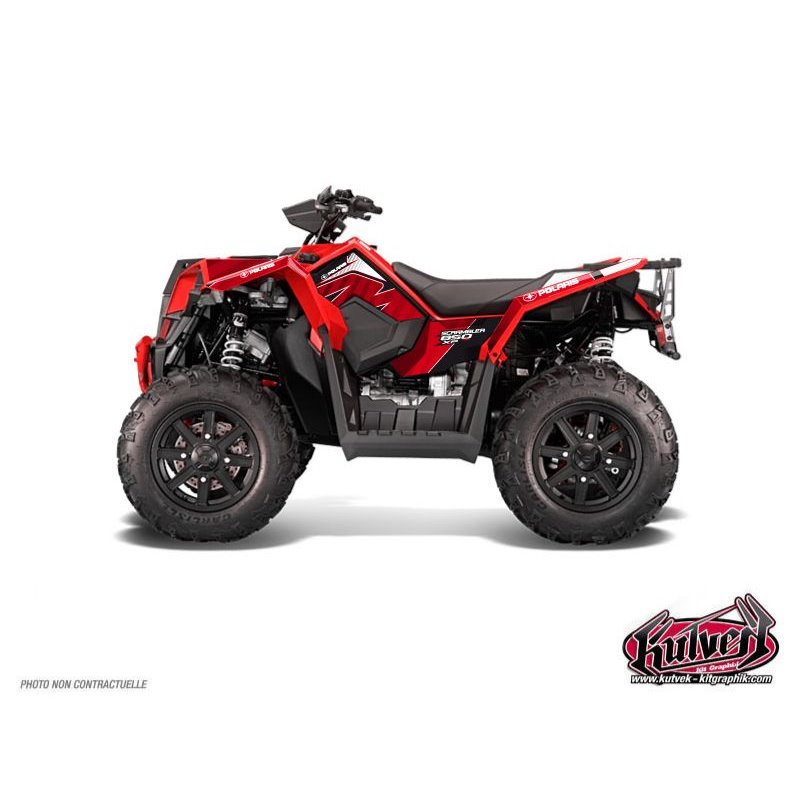 Kit Déco Quad Factory Polaris Scrambler 850-1000 XP Rouge (2015-2019)