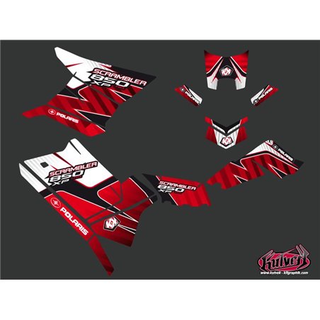 Kit Déco Quad Factory Polaris Scrambler 850-1000 XP Rouge (2015-2019)