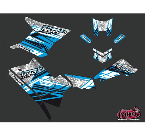Kit Déco Quad Spirit Polaris Scrambler 850-1000 XP Bleu (2015-2019)