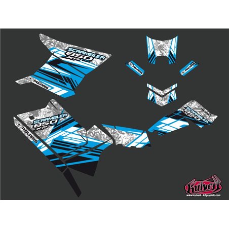 Kit Déco Quad Spirit Polaris Scrambler 850-1000 XP Bleu (2015-2019)