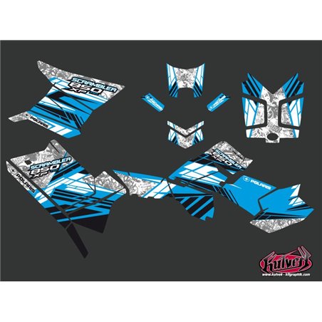 Kit Déco Quad Spirit Polaris Scrambler 850-1000 XP Bleu FULL (2015-2019)