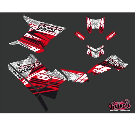 Kit Déco Quad Spirit Polaris Scrambler 850-1000 XP Rouge (2015-2019)